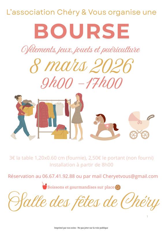 Bourse aux vêtements jeux jouets puériculture