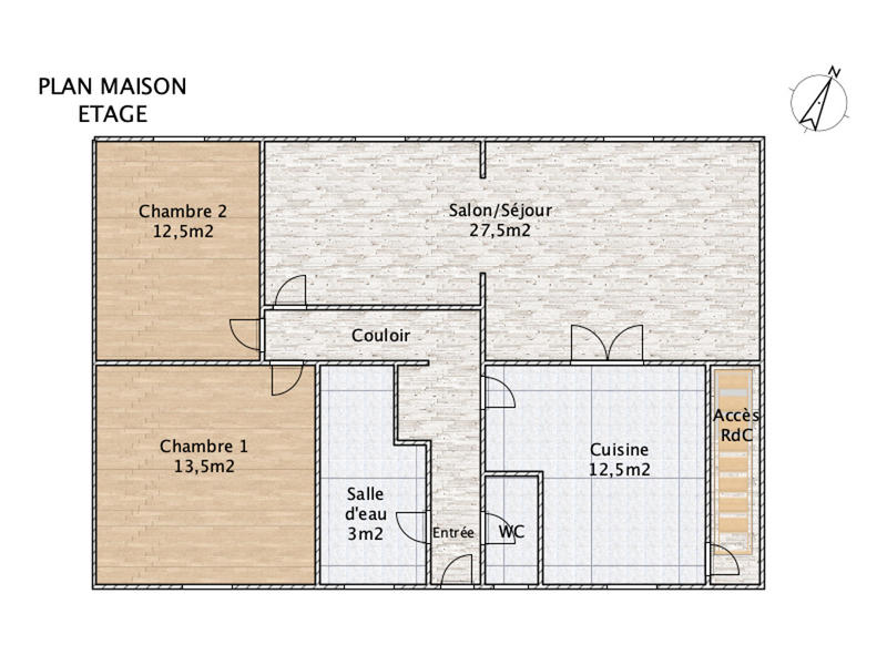 Maison - 128 m² - 5 pièces