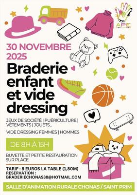 Braderie enfant et vide dressing
