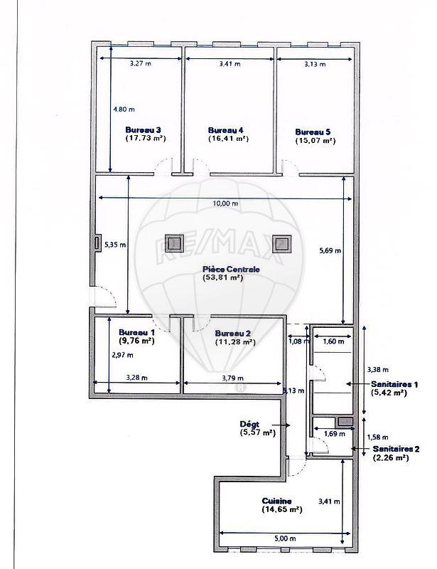 Local commercial - 152 m² - 6 pièces