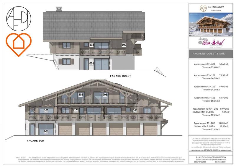 Appartement - 70 m² - 3 pièces