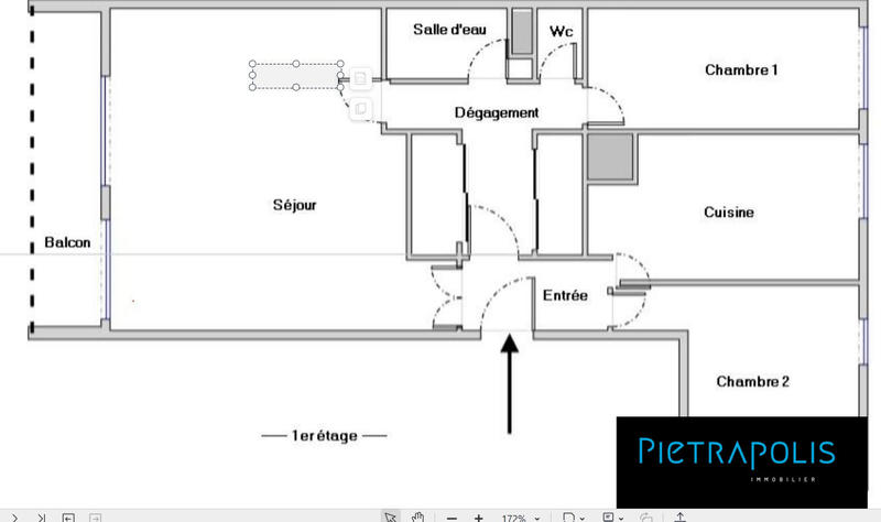 Appartement - 78 m² - 3 pièces