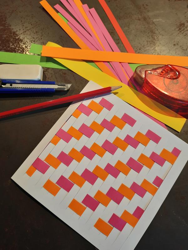 Atelier créatif - Cartes tissées