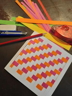 Atelier créatif - Cartes tissées