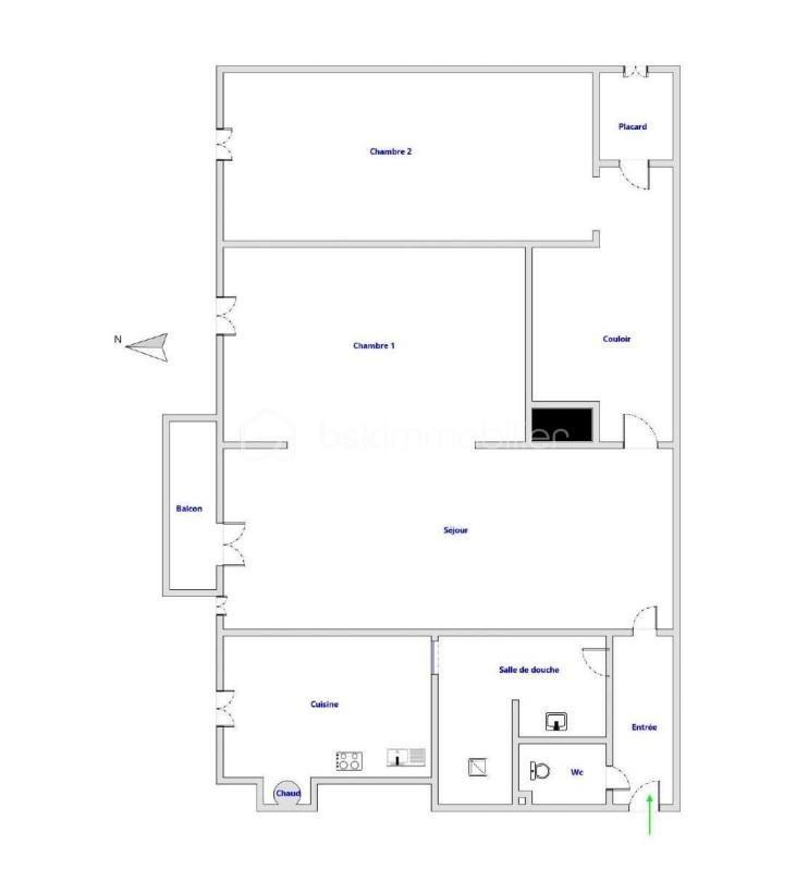 Appartement - 51 m² - 3 pièces