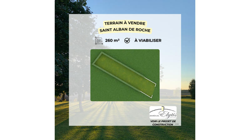 Terrain constructible - 260 m²