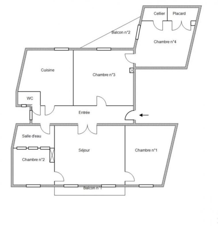 Appartement - 104 m² - 5 pièces