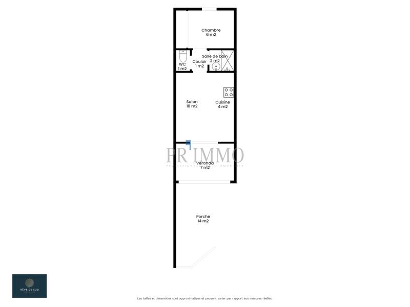 Appartement - 32 m² - 2 pièces