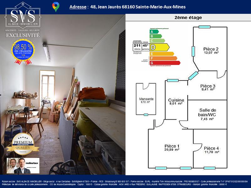 Appartement - 71 m² - 4 pièces