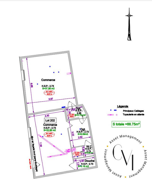 Local commercial - 89 m²