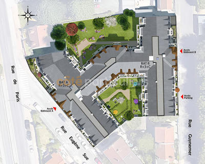 Appartement - 72 m² - 3 pièces