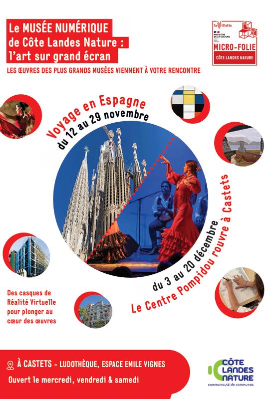 Micro-Folie &quot;Le centre Pompidou rouvre à Castets&quot;