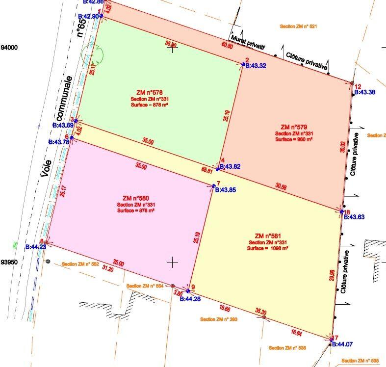 Terrain - 1 098 m²