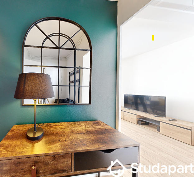 Chambre - 9 m² - 1 pièce