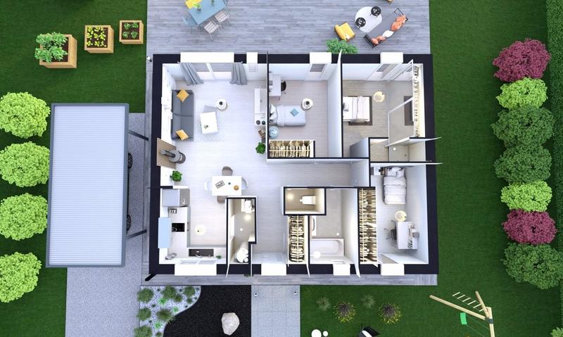 Maison - 75 m² - 4 pièces