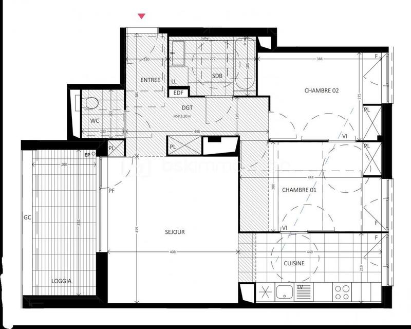 Appartement - 67 m² - 3 pièces
