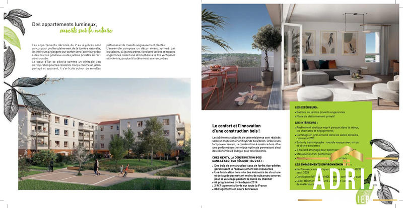 Appartement - 56 m² - 3 pièces