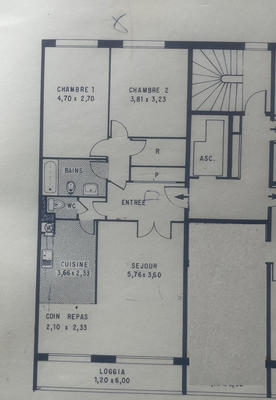 Appartement - 76 m² - 3 pièces