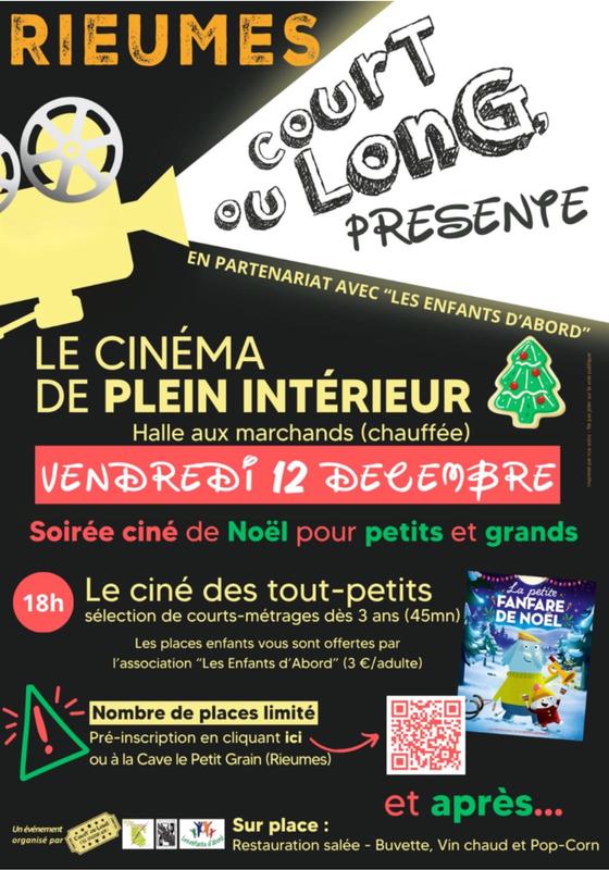 Le Cinéma de Plein Intérieur - Soirée Ciné de Noël Pour Petits et Grands