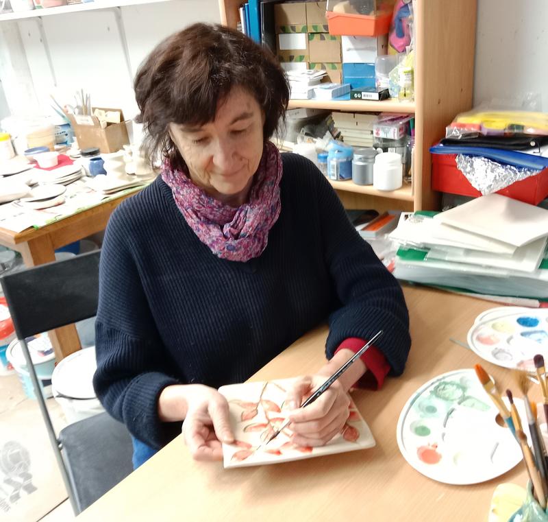 Visite d'un atelier de céramiste