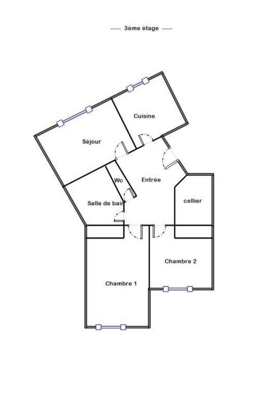 Appartement - 72 m² - 3 pièces