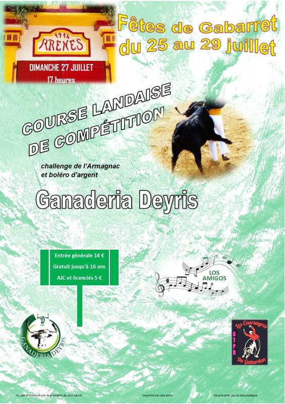 Course landaise de formelle en compétition