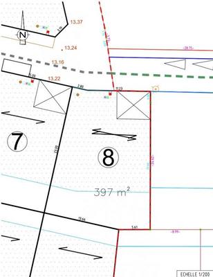 Terrain constructible - 397 m²
