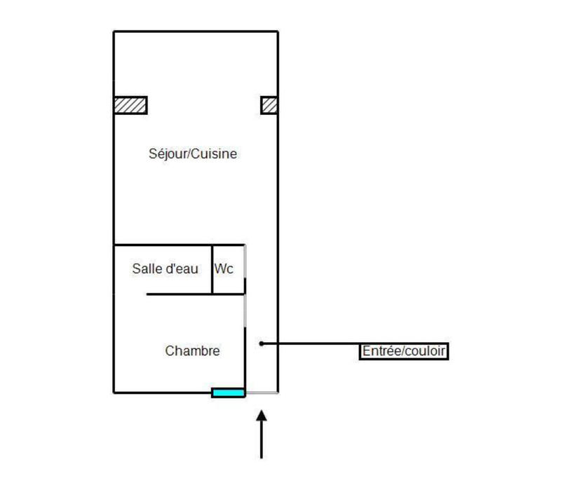 Appartement - 36 m² - 2 pièces