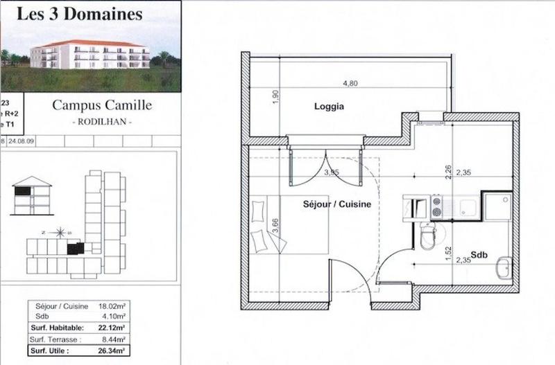 Appartement - 24 m² - 1 pièce