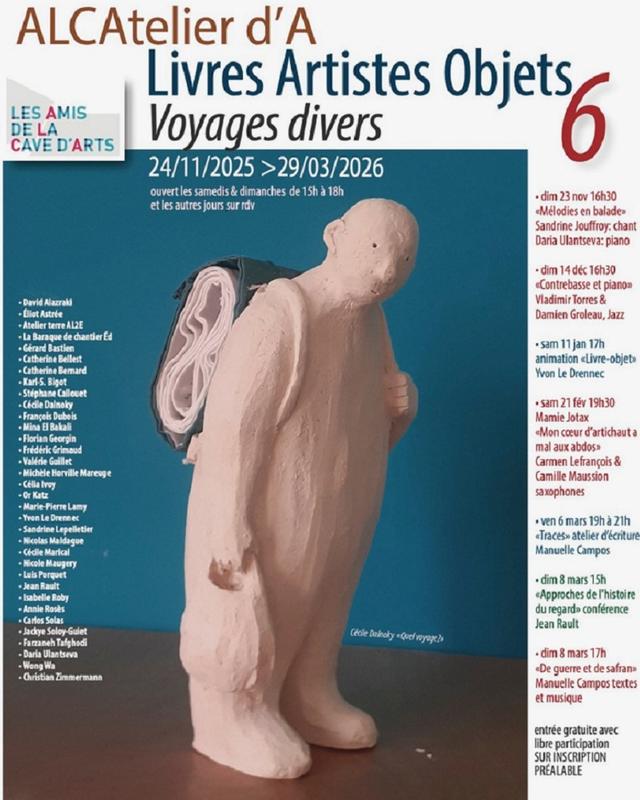 Expo : Livres artistes objets 6 - Voyage divers