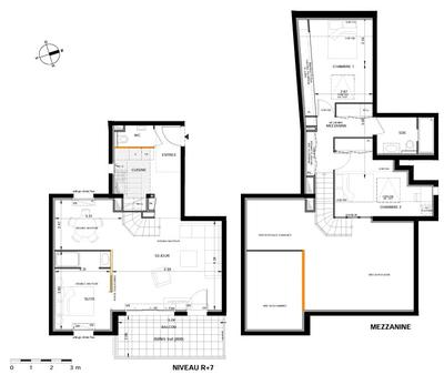 Duplex - 84 m² - 4 pièces
