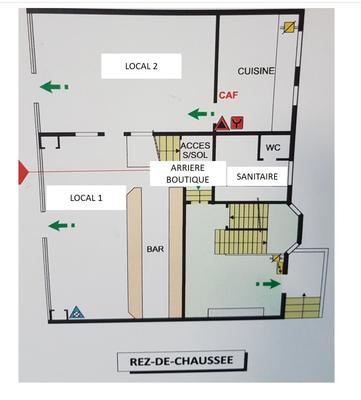 Fonds de commerce - Local commercial - 76 m²