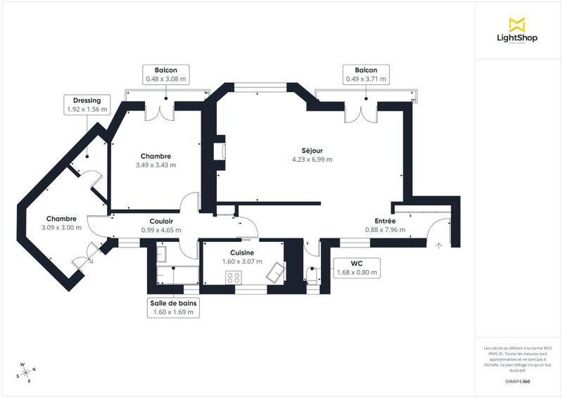 Appartement - 73 m² - 3 pièces