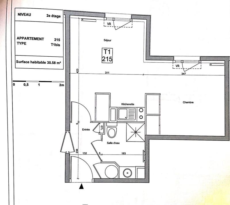 Appartement - 31 m² - 1 pièce