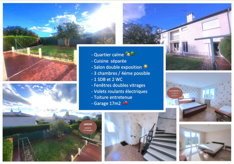 Maison - 80 m² - 5 pièces