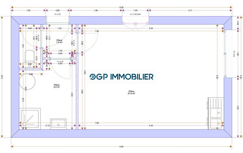 Maison - 29 m² - 2 pièces