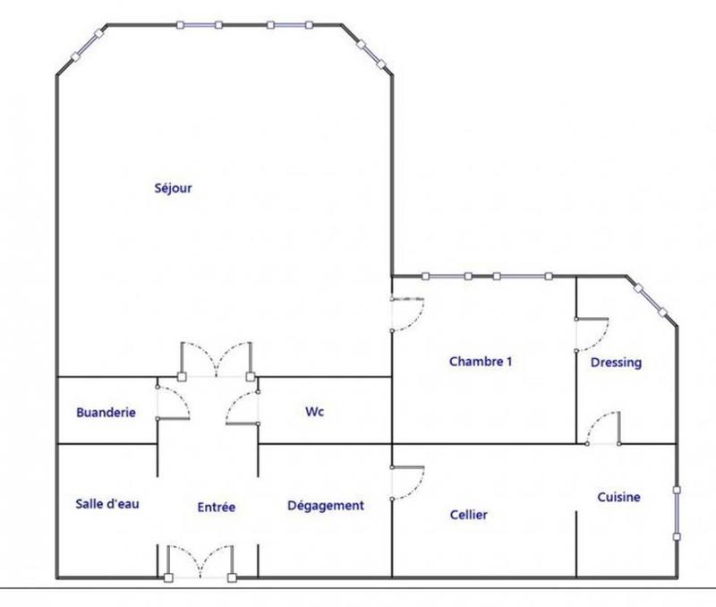 Appartement - 80 m² - 2 pièces