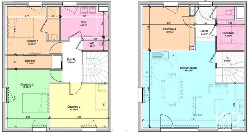 Maison - 113 m² - 5 pièces
