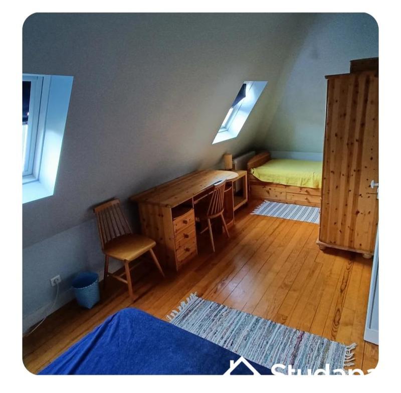 Chambre - 13 m² - 1 pièce