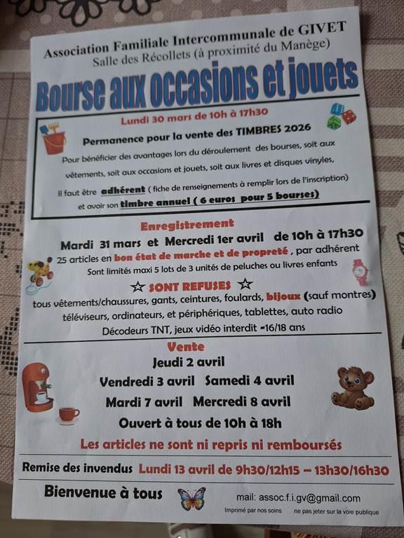Bourse aux occasions et jouets