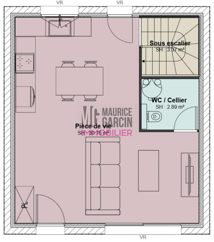 Maison - 70 m² - 3 pièces