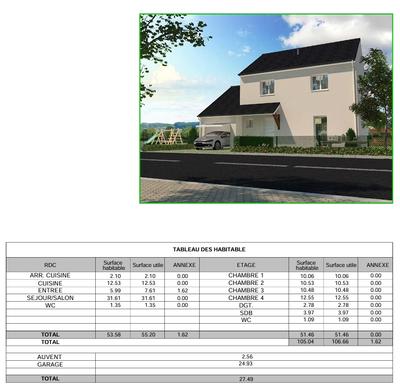 Maison - 105 m² - 6 pièces