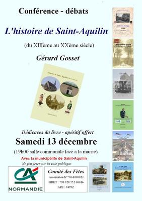 Conférence - l'histoire de Saint-Aquilin-de-Corbion