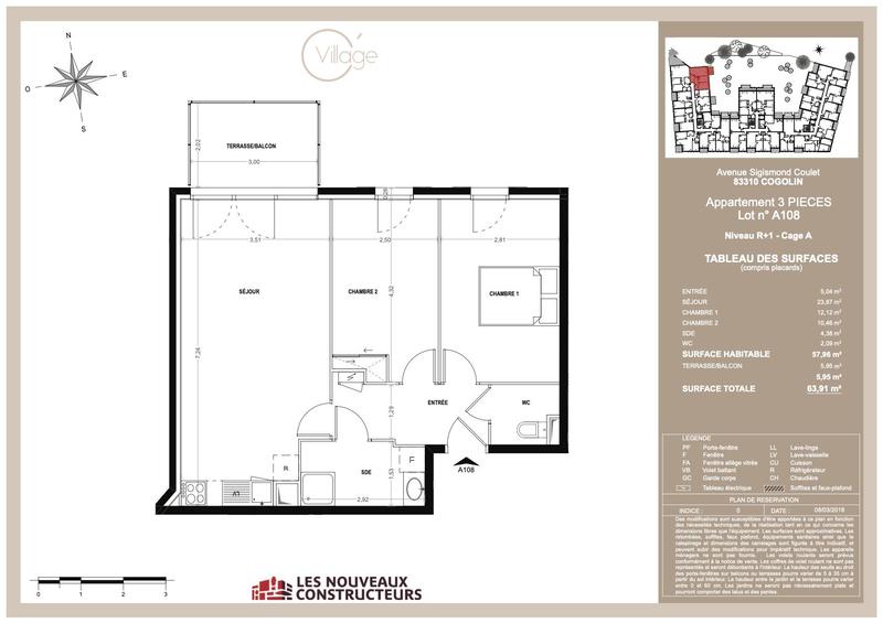 Appartement - 58 m²
