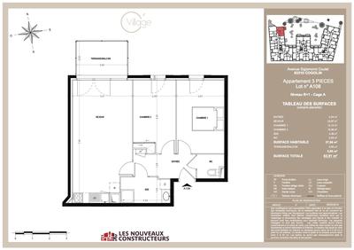 Appartement - 58 m²