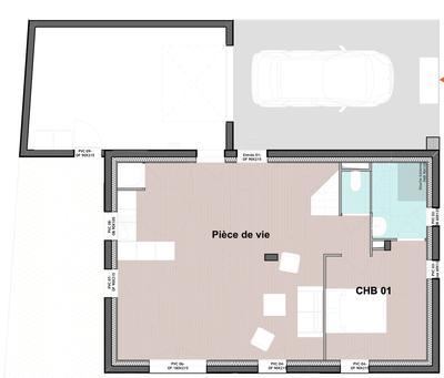 Maison contemporaine - 105 m² - 5 pièces