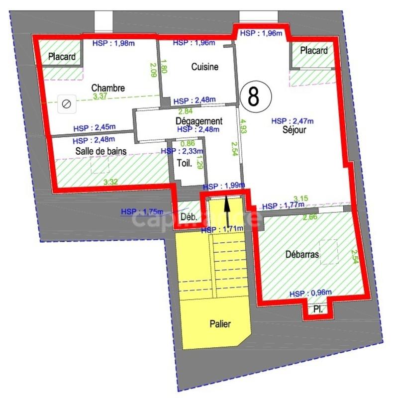 Appartement - 32 m² - 2 pièces