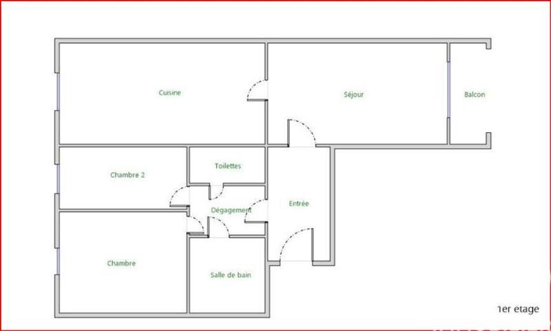 Appartement - 70 m² - 3 pièces