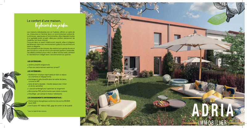 Maison contemporaine - 79 m² - 4 pièces