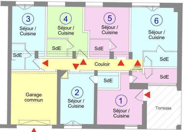 Appartement - 14 m² - 1 pièce